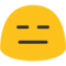Expressionless Face emoji on Google
